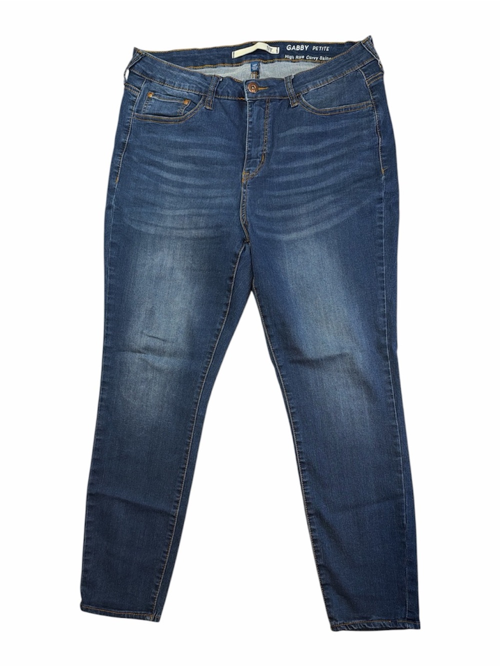 !IT Jeans High-Rise Curvy Skinny Gabby Petite Jeans - Blue